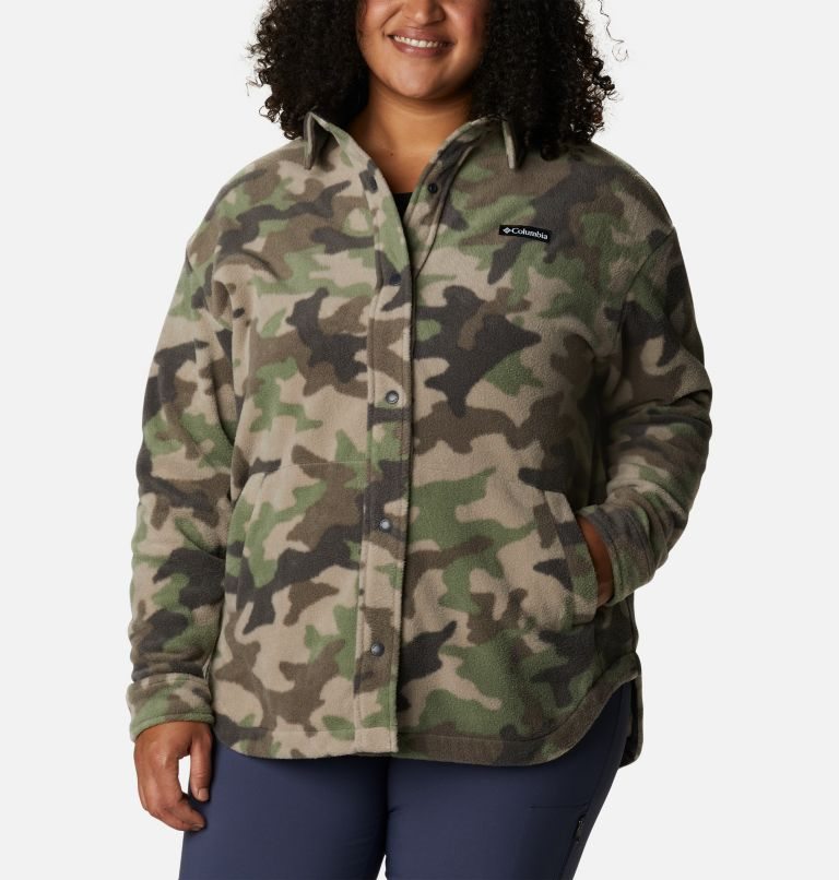 Women\'s Columbia Benton Springs Shirt Jackets Camo | Plus Size CA-H6C8A